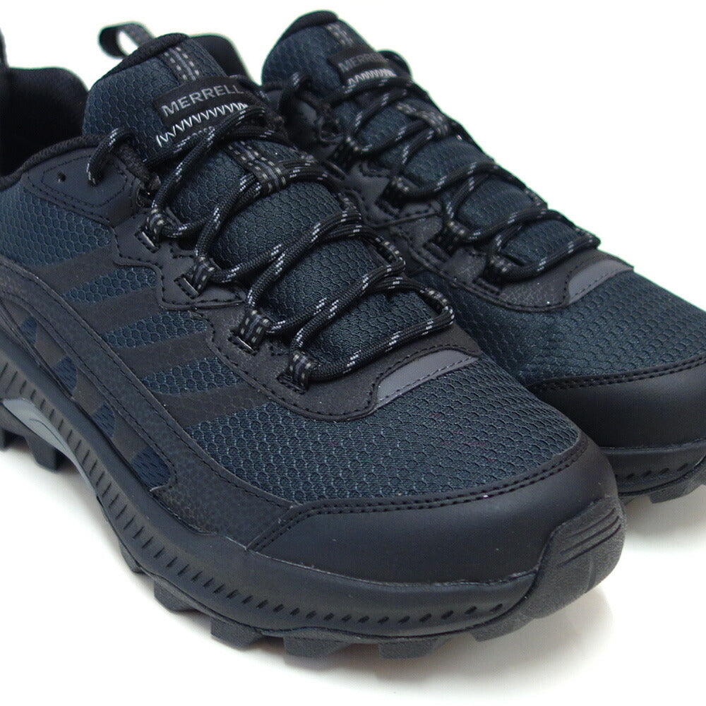 メレル MERRELL （メンズ）スピードストライク 2 ウォータープルーフ m037841 カラー：ブラック 防水シューズ 通気性メッシュ  アウトドアシューズ ウォーキング ハイキング トレイル 「靴」