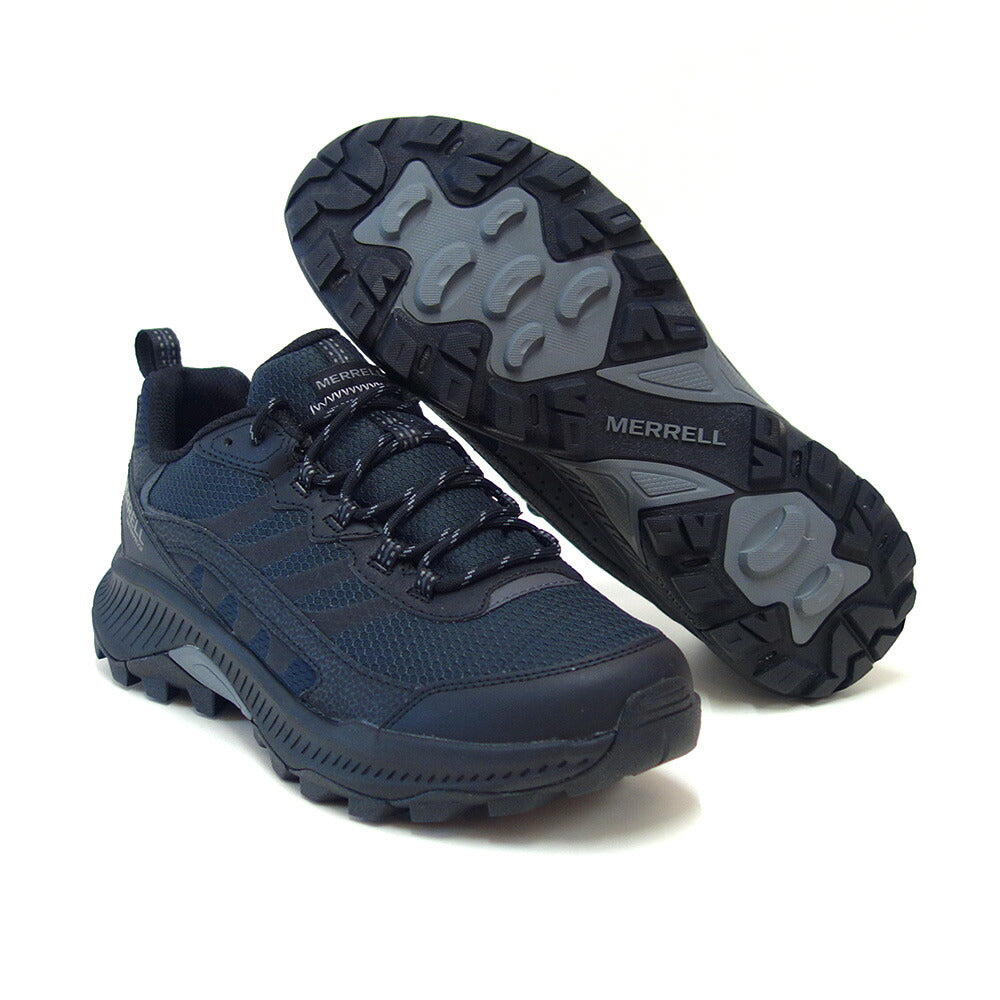 メレル MERRELL （メンズ）スピードストライク 2 ウォータープルーフ m037841 カラー：ブラック 防水シューズ 通気性メッシュ  アウトドアシューズ ウォーキング ハイキング トレイル 「靴」