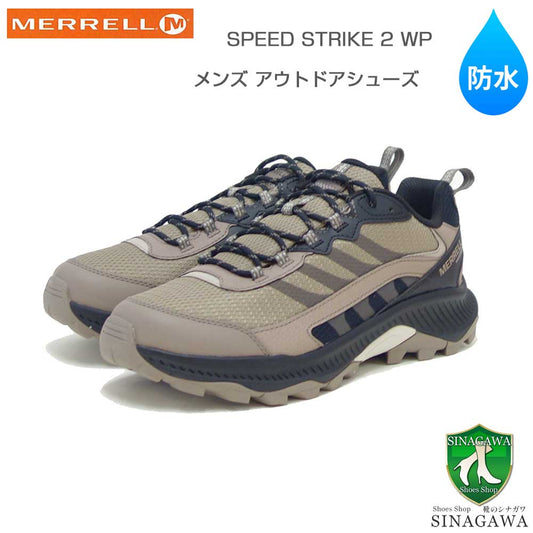 メレルMERRELL（メンズ）スピードストライク2ウォータープルーフm037847カラー：FUNGI防水シューズ通気性メッシュアウトドアシューズウォーキングハイキングトレイル「靴」