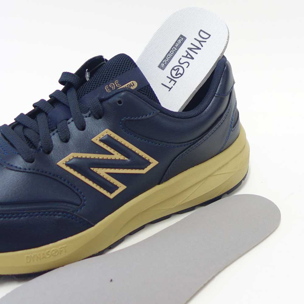 newbalanceニューバランスダイナソフトV9M3633DBネイビー（メンズ）4E幅ゆったりフィットのウォーキングシューズサイドファスナー付き「靴」