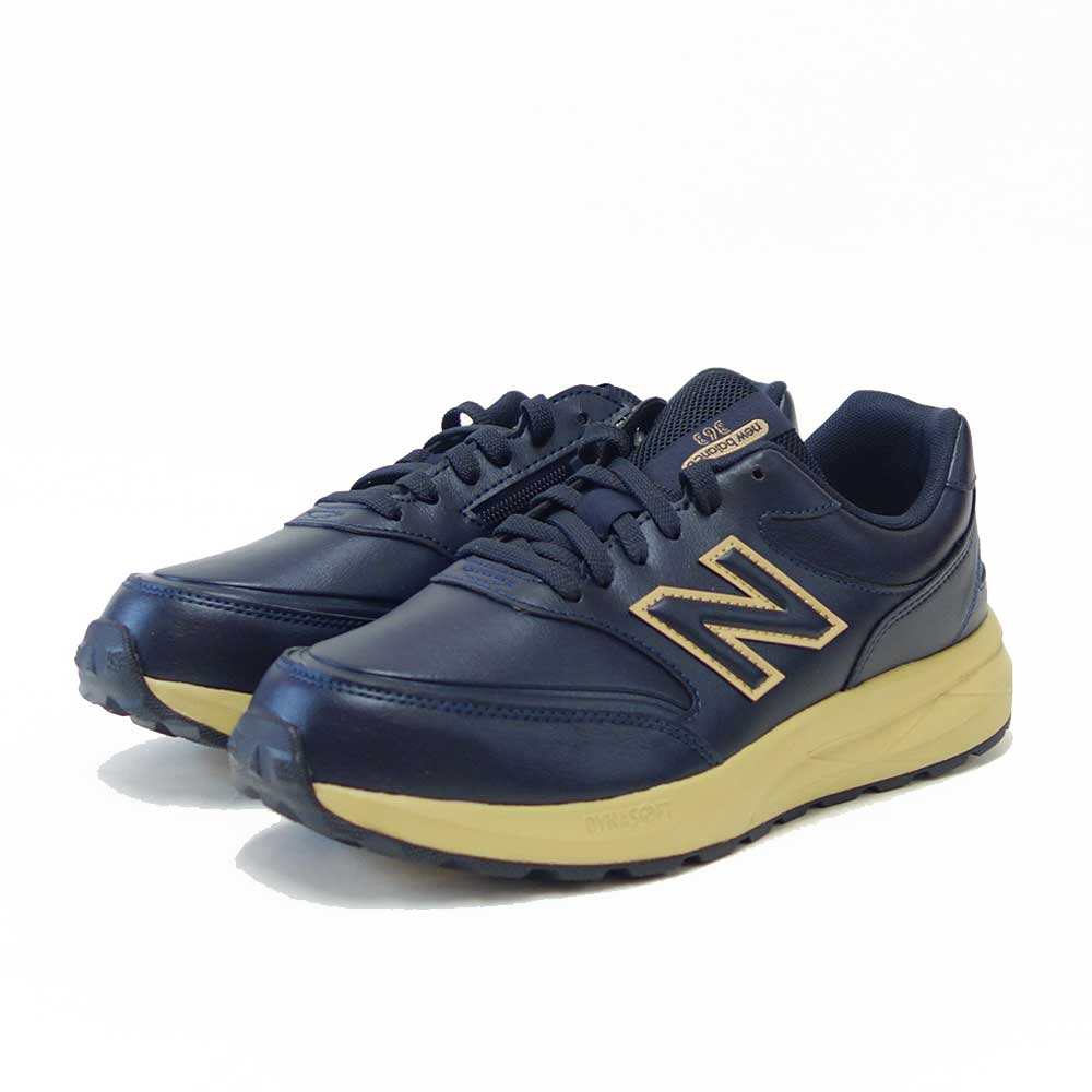 newbalanceニューバランスダイナソフトV9M3633DBネイビー（メンズ）4E幅ゆったりフィットのウォーキングシューズサイドファスナー付き「靴」