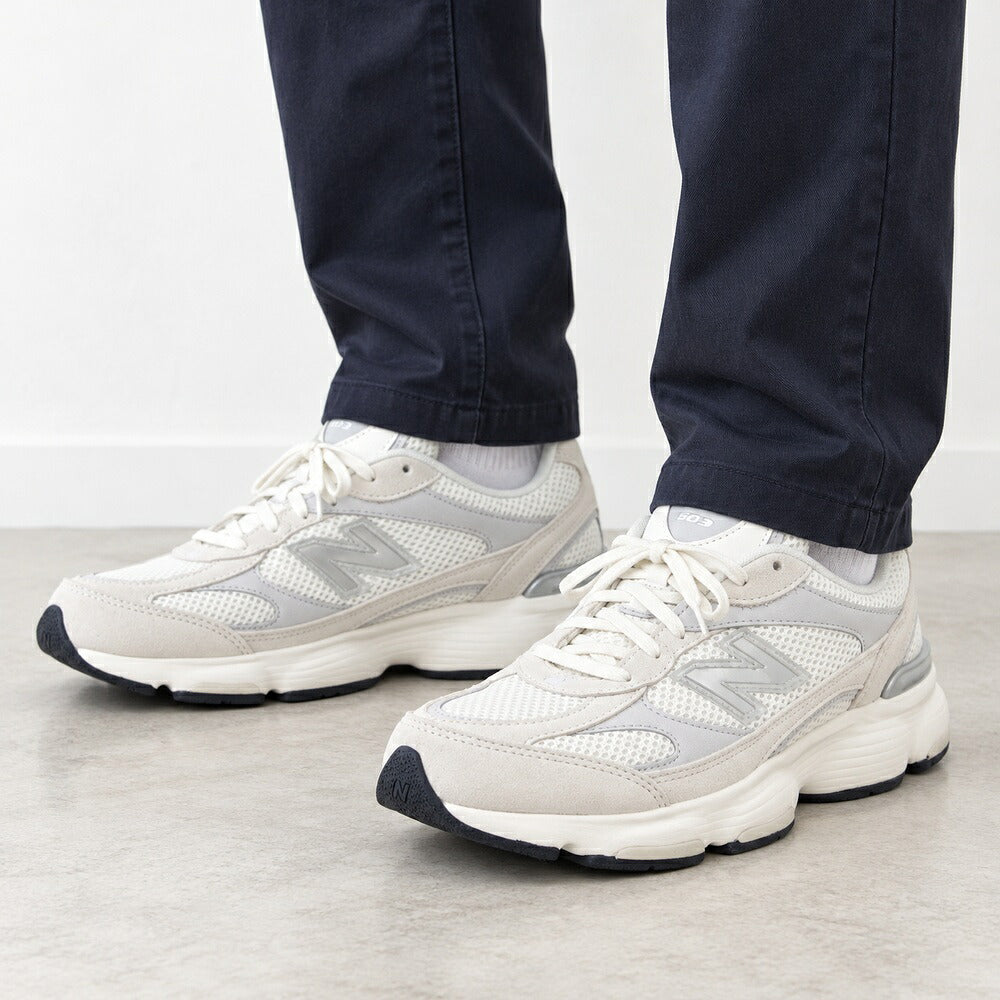 newbalanceニューバランスM6034atホワイト（メンズ）スニーカーランニングシューズウォーキングライフスタイル「靴」