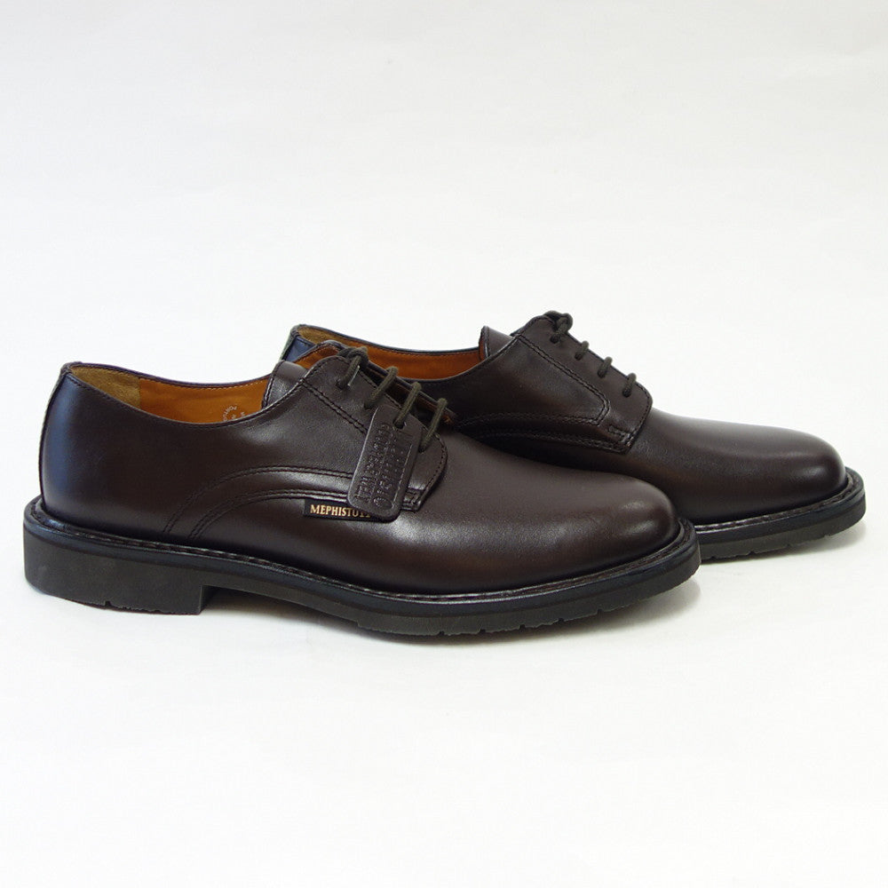 メフィスト MEPHISTO MARLON（マーロン）ダークブラウン （フランス製） グッドイヤー 天然皮革 プレーントゥ ビジネスシューズ（メンズ） 「靴」 正規品 快適靴 旅行