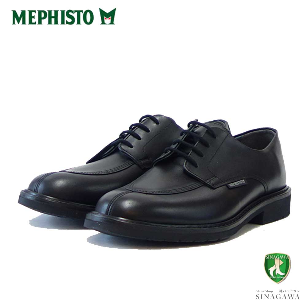 メフィスト MEPHISTO MIKE（マイク）ブラック （9000） グッドイヤー 天然皮革 プレーントゥ ビジネスシューズ（メンズ） 「靴」