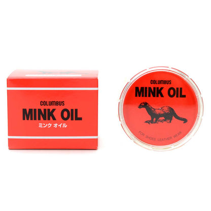 COLUMBUS コロンブス MINK OIL ミンクオイル ビン オイル仕上革専用クリーム（日本製）