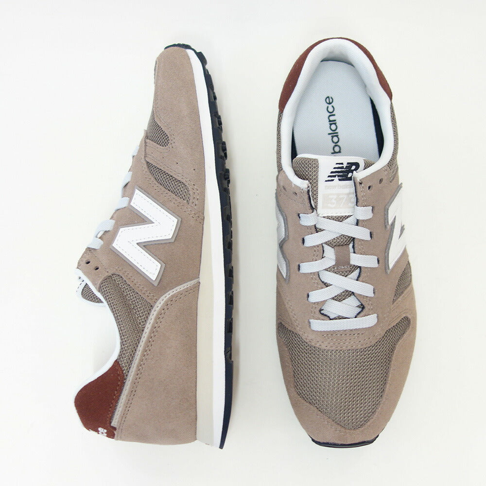 newbalanceニューバランスML373XA2マッシュルームブラウン（メンズ）スニーカーランニングシューズウォーキングライフスタイルシンセティック「靴」
