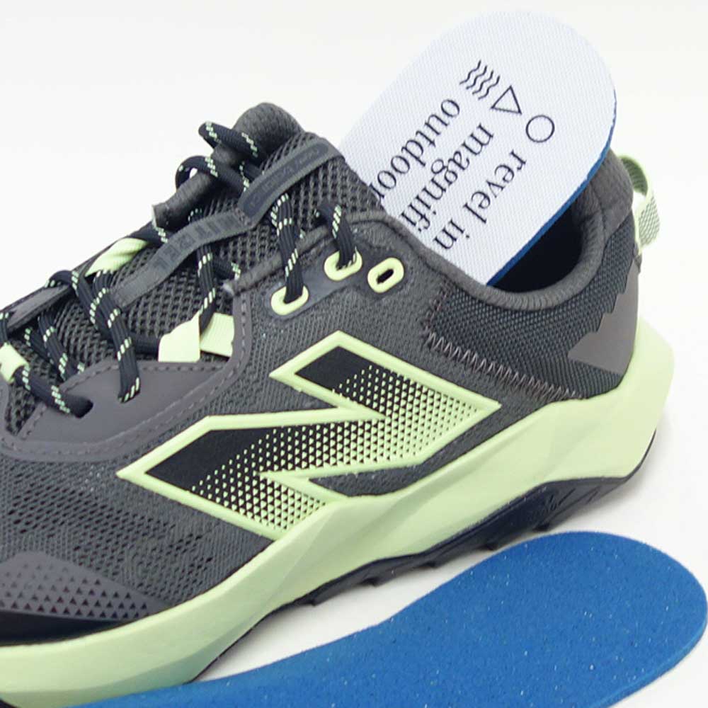 newbalanceニューバランスDynaSoftNitrel(ダイナソフトナイトレル)グレー／ライムmntr2md（メンズ）スニーカーアウトドアウォーキングランニングシューズ4E「靴」