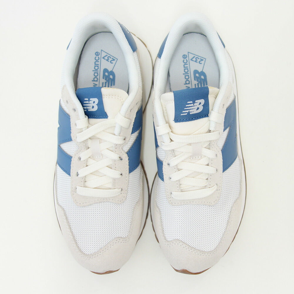 newbalanceニューバランスWS237WLオフホワイト／ブルー（レディース）スニーカーランニングシューズウォーキングライフスタイルスエード「靴」