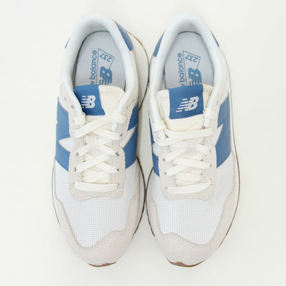newbalanceニューバランスWS237WLオフホワイト／ブルー（レディース）スニーカーランニングシューズウォーキングライフスタイルスエード「靴」
