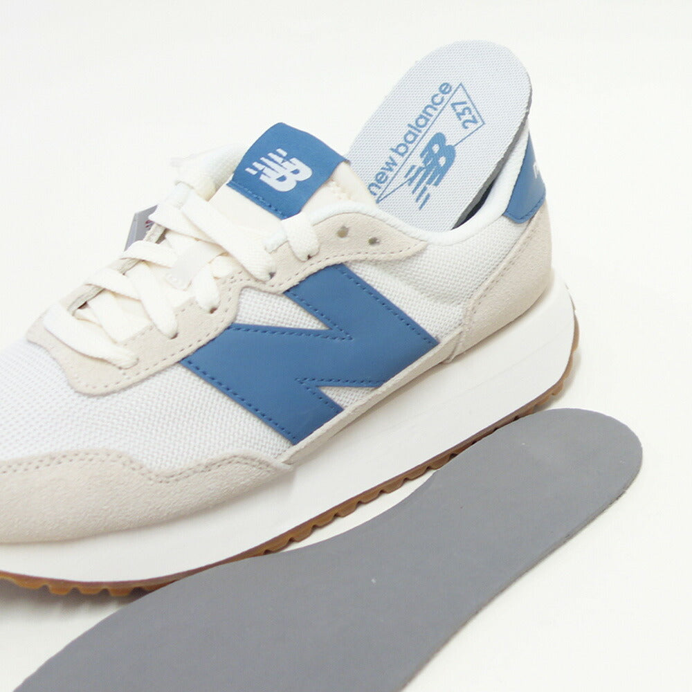 newbalanceニューバランスWS237WLオフホワイト／ブルー（レディース）スニーカーランニングシューズウォーキングライフスタイルスエード「靴」