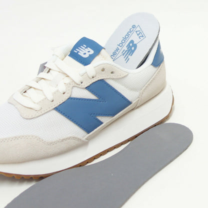 newbalanceニューバランスWS237WLオフホワイト／ブルー（レディース）スニーカーランニングシューズウォーキングライフスタイルスエード「靴」
