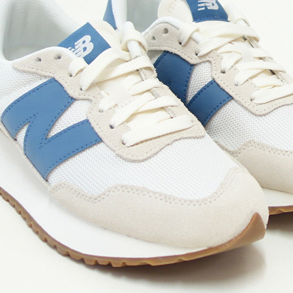 newbalanceニューバランスWS237WLオフホワイト／ブルー（レディース）スニーカーランニングシューズウォーキングライフスタイルスエード「靴」
