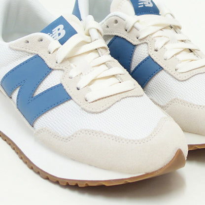 newbalanceニューバランスWS237WLオフホワイト／ブルー（レディース）スニーカーランニングシューズウォーキングライフスタイルスエード「靴」