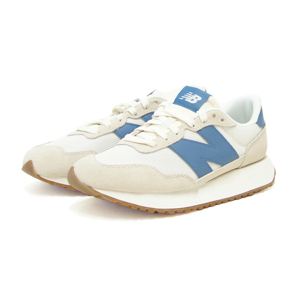 newbalanceニューバランスWS237WLオフホワイト／ブルー（レディース）スニーカーランニングシューズウォーキングライフスタイルスエード「靴」