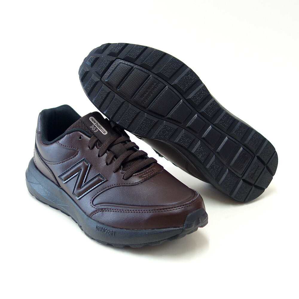newbalanceニューバランスMW363SB9ダークブラウン（メンズ）4E幅ゆったりフィットのウォーキングシューズサイドファスナー付き「靴」