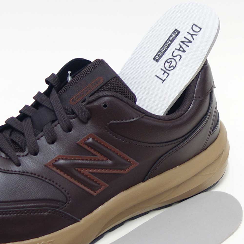 newbalanceニューバランスMW363SD9ダークブラウン（メンズ）4E幅ゆったりフィットのウォーキングシューズサイドファスナー付き「靴」