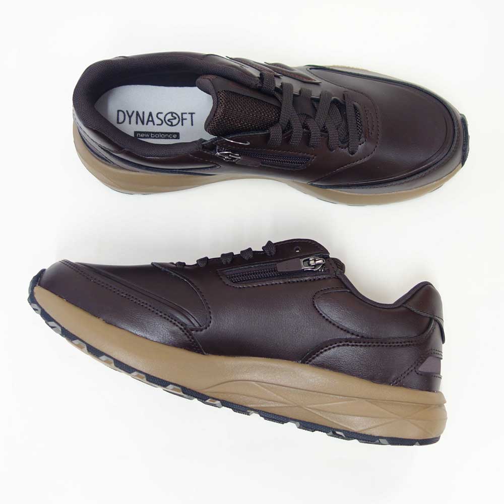 newbalanceニューバランスMW363SD9ダークブラウン（メンズ）4E幅ゆったりフィットのウォーキングシューズサイドファスナー付き「靴」