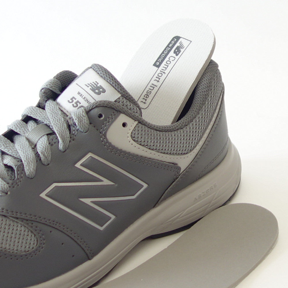 new balance ニューバランス MW550 V4  グレー (GY4) ・ブラック(BK4)（メンズ） 4E幅 ゆったりフィットのウォーキングシューズ「靴」