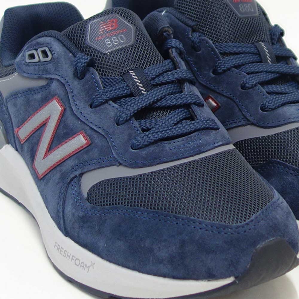 ニューバランスnewbalanceFreshFoamX880v7(フレッシュフォームエックス880)ネイビーmw880bc74Eブラック（メンズ）4E幅アウトドアシューズウォーキングフィットネス「靴」