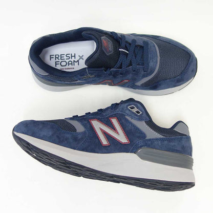 ニューバランスnewbalanceFreshFoamX880v7(フレッシュフォームエックス880)ネイビーmw880bc74Eブラック（メンズ）4E幅アウトドアシューズウォーキングフィットネス「靴」