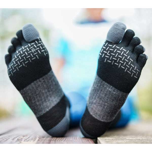 R×LSOCKSアールエルソックスM-RACINGメリノウールランニンググリップソックス(5本指)MWS5001G厳選されたメリノウール快適な左右立体ソックス肌触りの良い履き心地（日本製）メール便可
