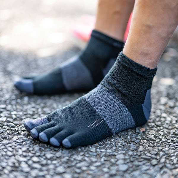 R×LSOCKSアールエルソックスM-MULTIメリノウールソックス(5本指)MWS5002厳選されたメリノウール快適な左右立体ソックス肌触りの良い履き心地（日本製）メール便可