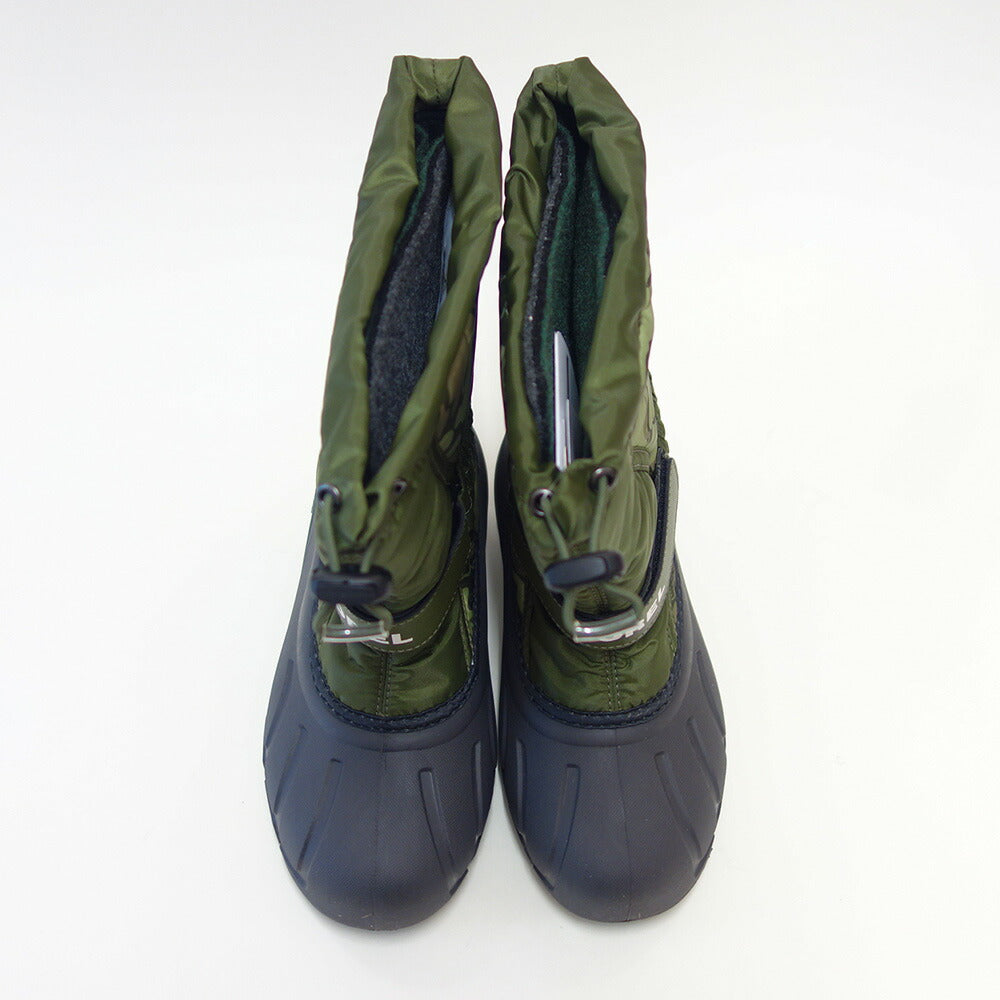 ソレルSORELNY5195（キッズ）ユースフルーリープリント：UtilityGreenSavory(356)防水ハーフブーツジュニアブーツスノーブーツ「靴」