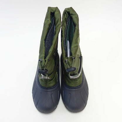 ソレルSORELNY5195（キッズ）ユースフルーリープリント：UtilityGreenSavory(356)防水ハーフブーツジュニアブーツスノーブーツ「靴」