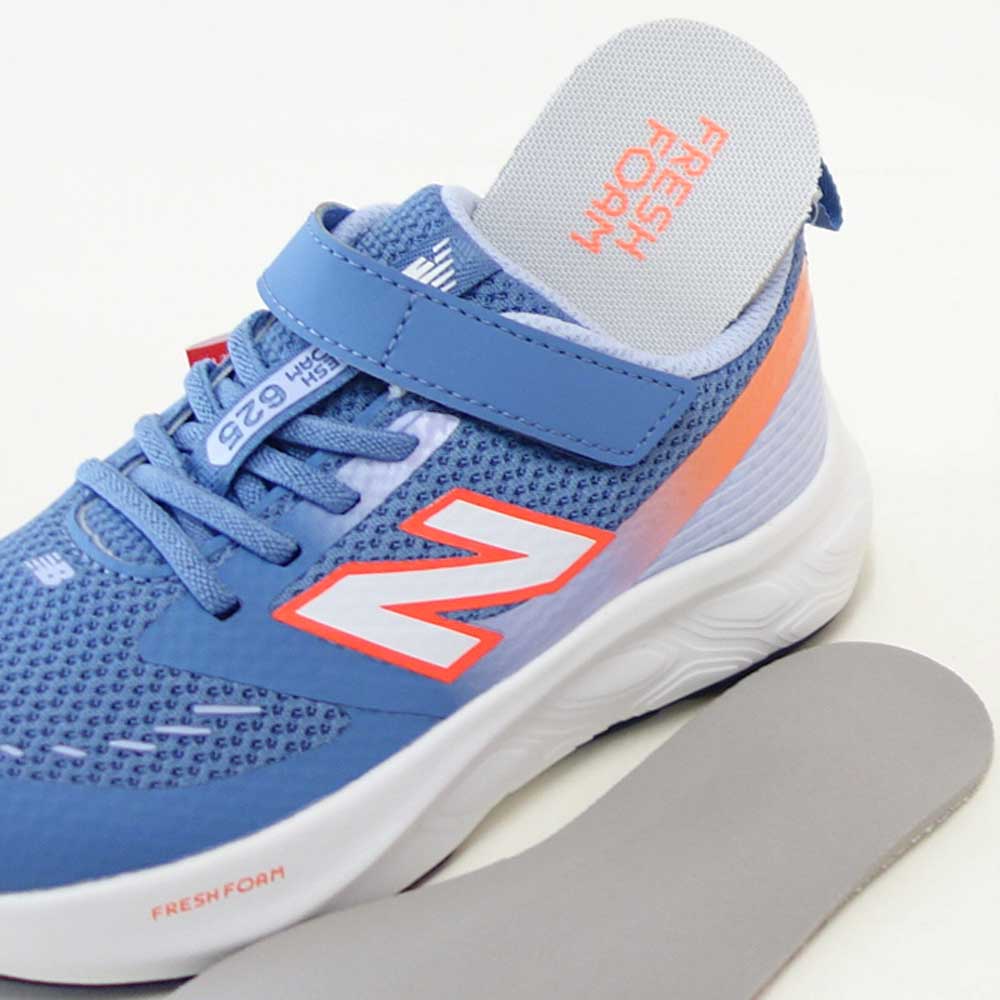 ニューバランスnewbalanceP6253ZBブルー／オレンジ（キッズスニーカー）マジックテープスニーカージュニア通学普段履き軽量「靴」