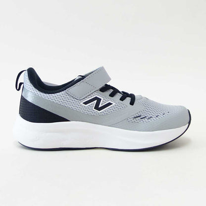 ニューバランスnewbalanceP6257EMグレー／ブラック（キッズスニーカー）マジックテープスニーカージュニア通学普段履き軽量「靴」