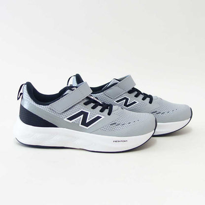 ニューバランスnewbalanceP6257EMグレー／ブラック（キッズスニーカー）マジックテープスニーカージュニア通学普段履き軽量「靴」