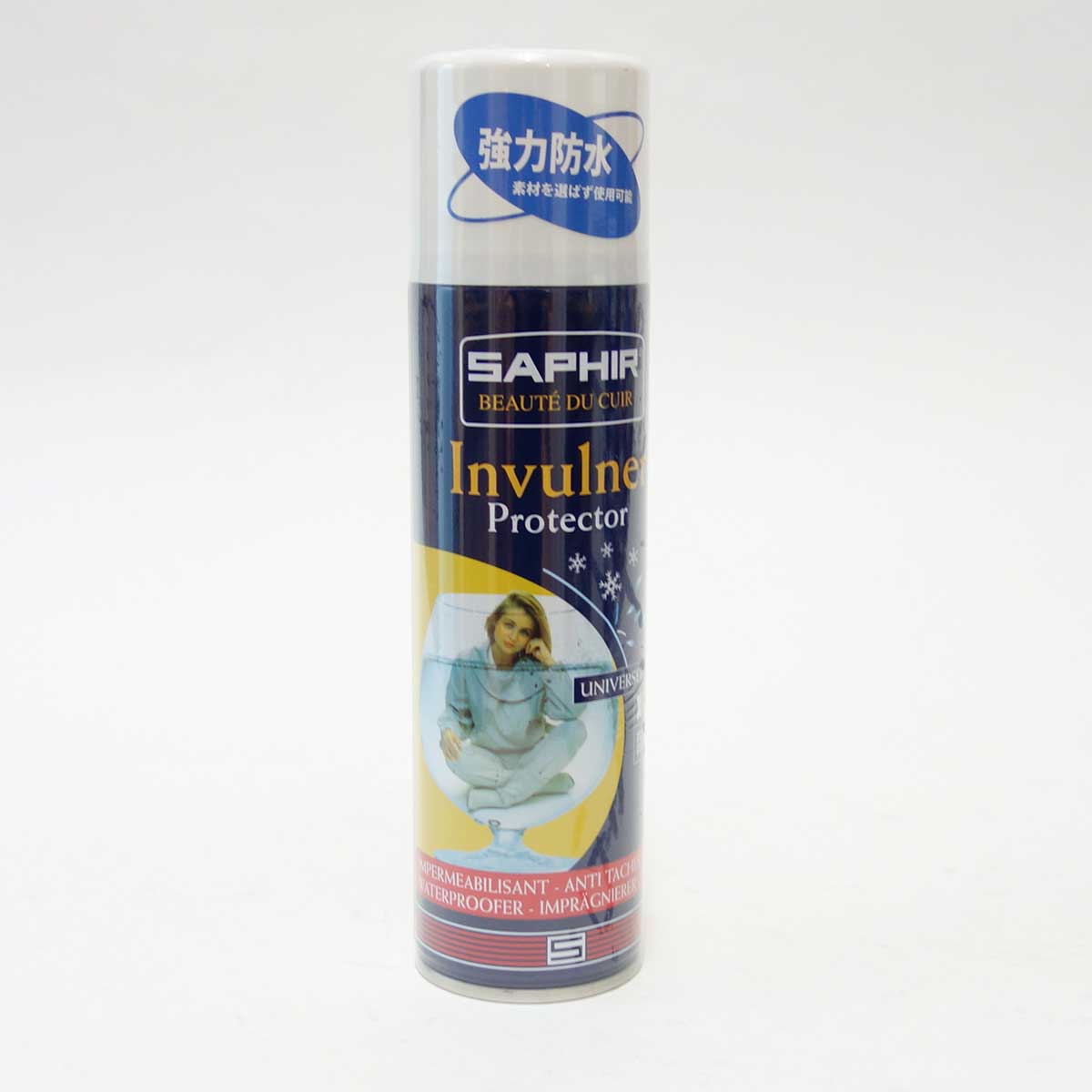 フッ素配合防水スプレー SAPHIR サフィール   ウォータープルーフスプレー250ml 起毛革や布地、すべての防水(テックス)素材にも靴 シューズ