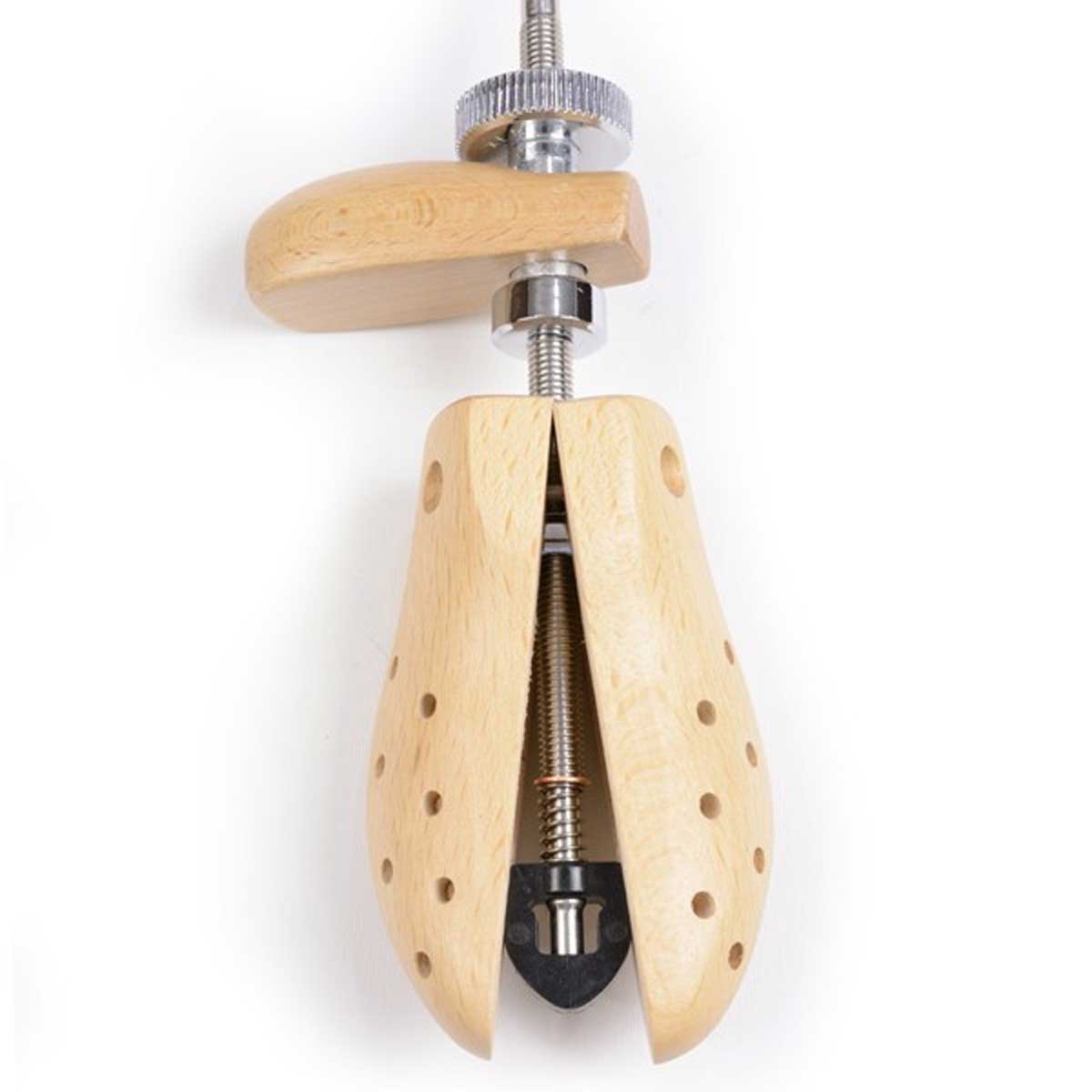 パーフェクトストレッチャー（木製タイプ） カカト部分のついた皮革靴用伸張器（幅伸ばし） R&D社