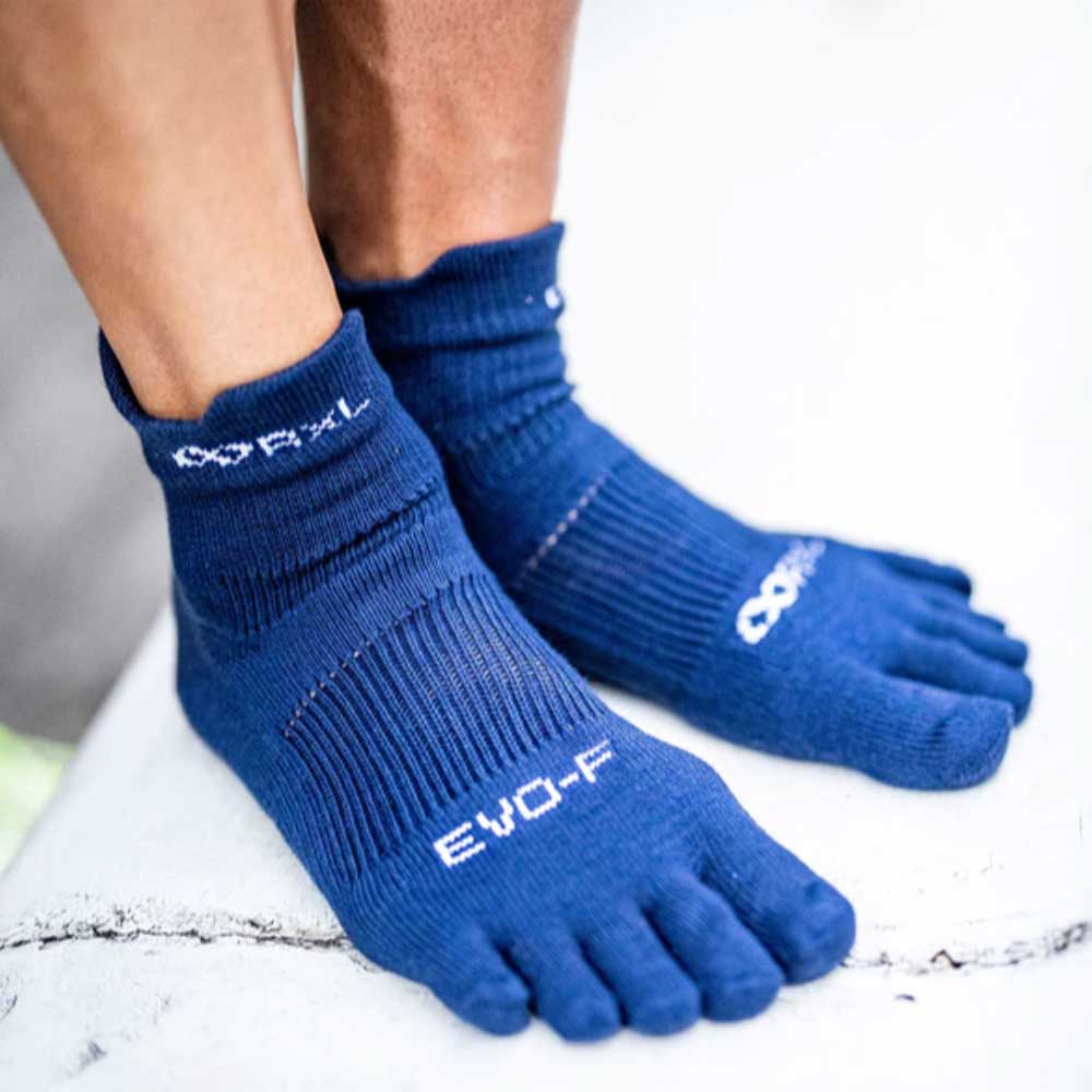 R×L SOCKS アールエルソックス EVO-FM ランニングソックス MID (5本指) RNS5004 快適な左右立体ソックス 素足感覚の履き心地（日本製） メール便可