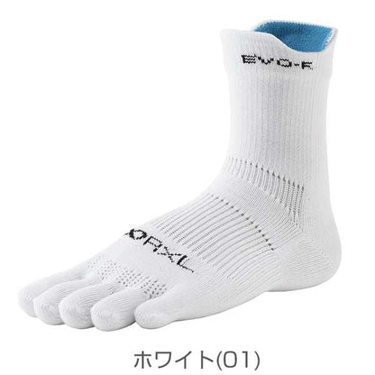 R×L SOCKS アールエルソックス EVO-FL ランニング ソックス ロング(5本指) RNS5008 快適な左右立体ソックス 素足感覚の履き心地（日本製） メール便可