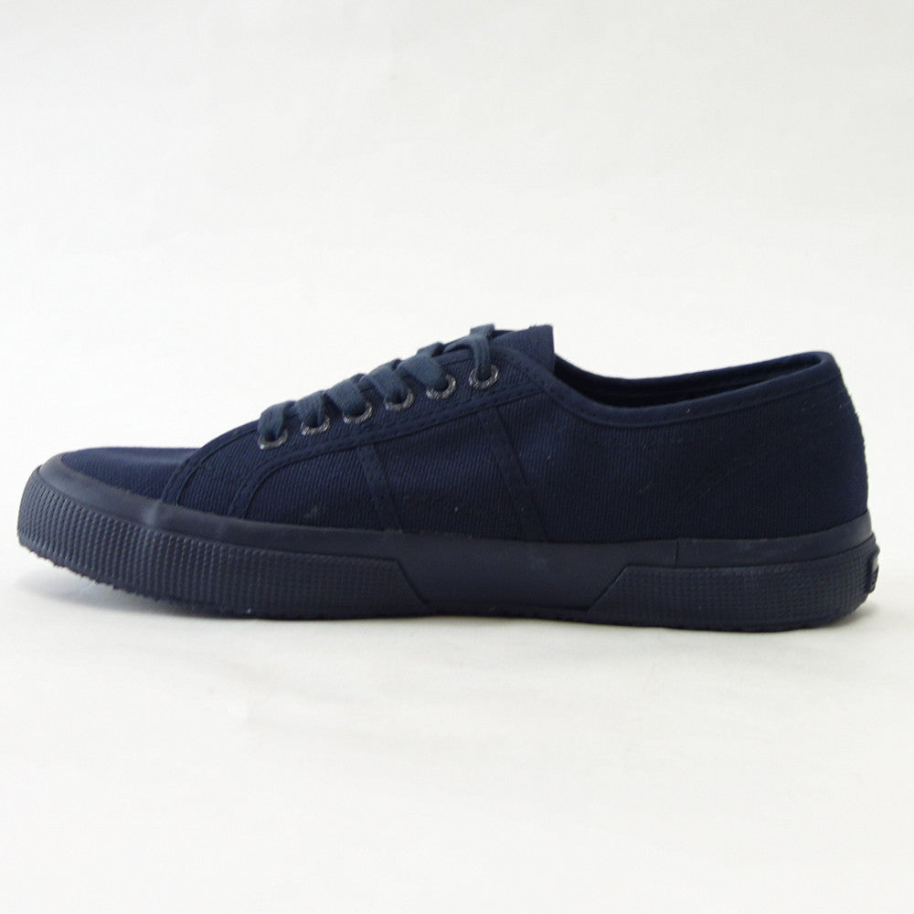 スペルガ SUPERGA 2750-COT U CLASSIC（ユニセックス）トータル ネイビー (s000010 c43)  ナチュラルなキャンバススニーカー 「靴」