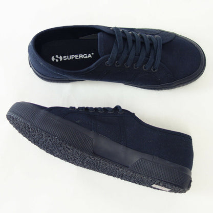 スペルガ SUPERGA 2750-COT U CLASSIC（ユニセックス）トータル ネイビー (s000010 c43)  ナチュラルなキャンバススニーカー 「靴」