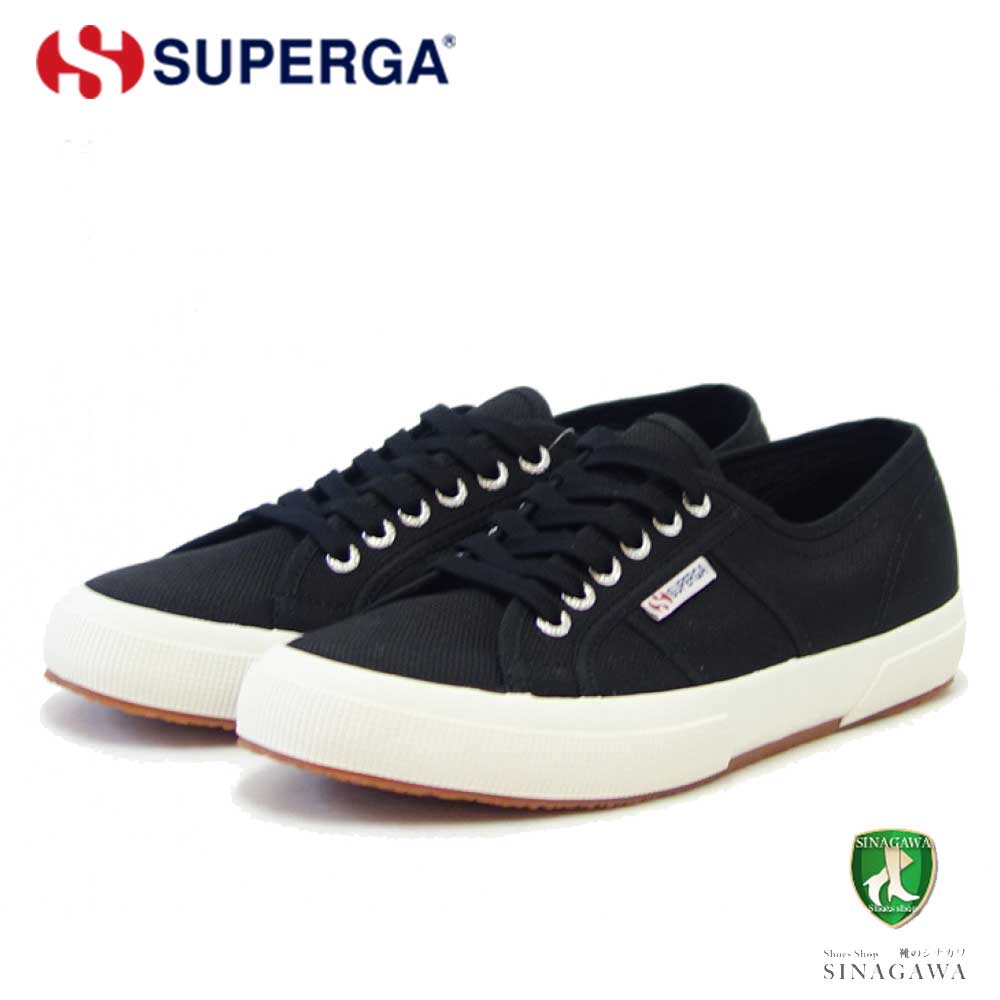 スペルガ SUPERGA 2750-COTU CLASSIC（ユニセックス）ブラック / Fwhite (s000010f83)  ナチュラルなキャンバススニーカー  メンズ 「靴」