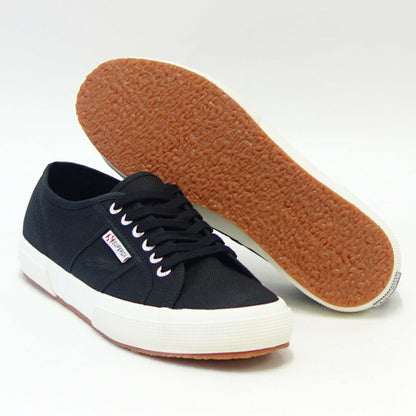 スペルガ SUPERGA 2750-COTU CLASSIC（ユニセックス）ブラック / Fwhite (s000010f83)  ナチュラルなキャンバススニーカー  メンズ 「靴」