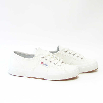 スペルガ SUPERGA 2750-TUMBLED LEATHER（ユニセックス）ホワイト (1s009vho900)  タンブルドレザー 風合いの良い天然皮革スニーカー レディース メンズ 「靴」