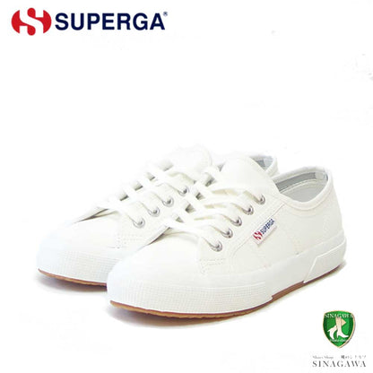 スペルガ SUPERGA 2750-TUMBLED LEATHER（ユニセックス）ホワイト (1s009vho900)  タンブルドレザー 風合いの良い天然皮革スニーカー レディース メンズ 「靴」