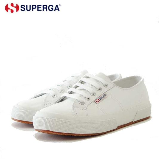 スペルガ SUPERGA 2750 NAPLNGCOTU（ユニセックス）White (S8115BW)  風合いの良い天然皮革スニーカー 「靴」