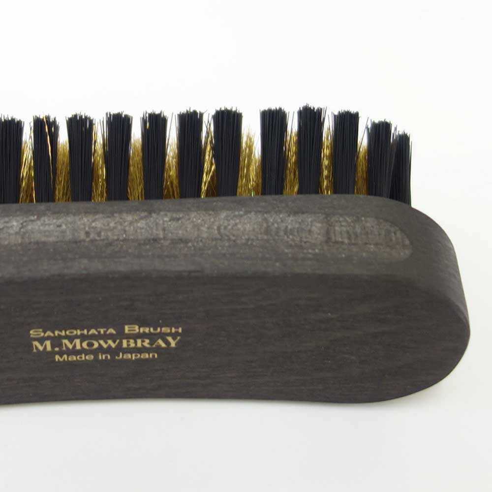 紗乃織刷子（さのはたブラシ） SANOHATA BRUSH 真ちゅう  M.MOWBRAY  スエード用  日本製高級靴ブラシ・本真鍮使用