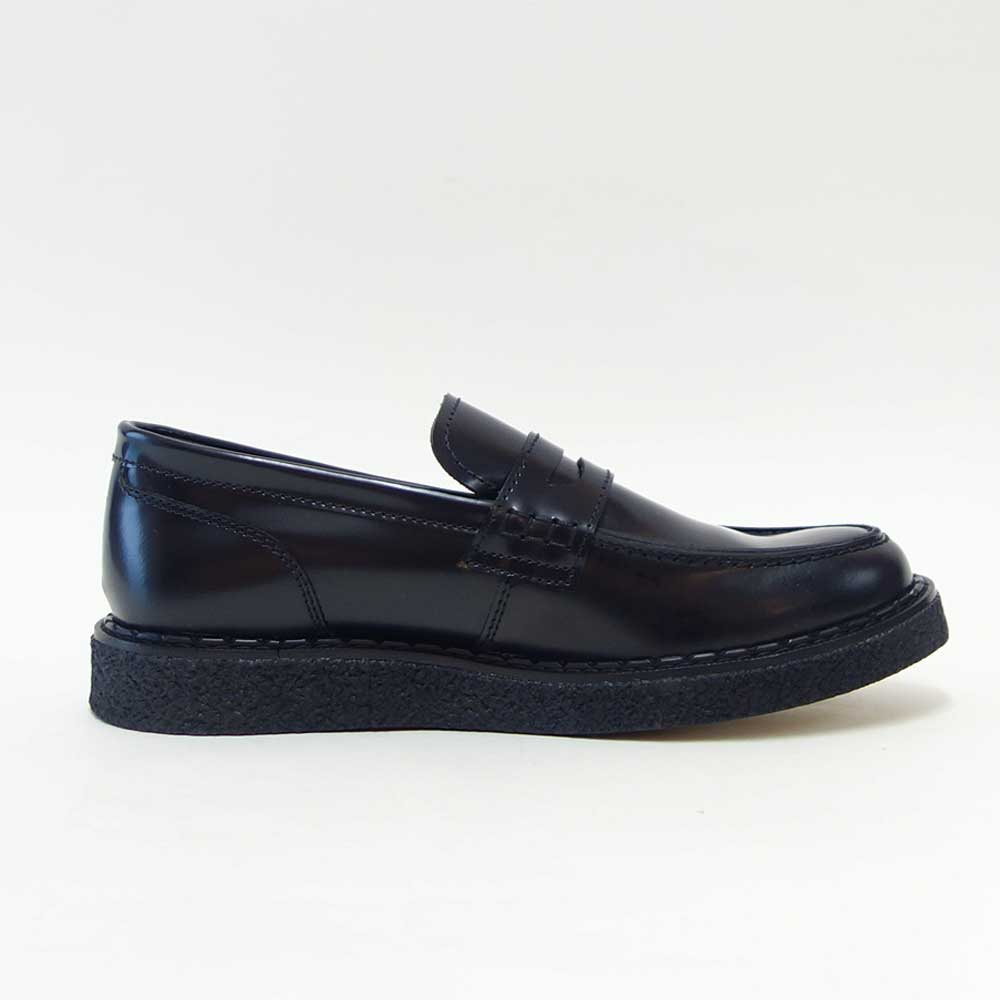 フレッドペリーFREDPERRYSB1345GeorgeCoxPerryPennyLoaferLeatherカラー：BLACKペニーローファースリッポンクレープソールレザー「靴」