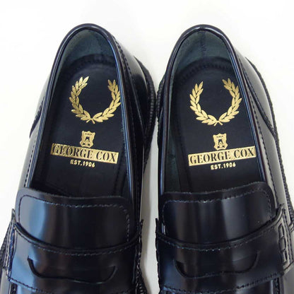 フレッドペリーFREDPERRYSB1345GeorgeCoxPerryPennyLoaferLeatherカラー：BLACKペニーローファースリッポンクレープソールレザー「靴」