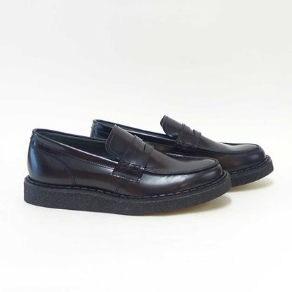 フレッドペリーFREDPERRYSB1345GeorgeCoxPerryPennyLoaferLeatherカラー：BLACKペニーローファースリッポンクレープソールレザー「靴」