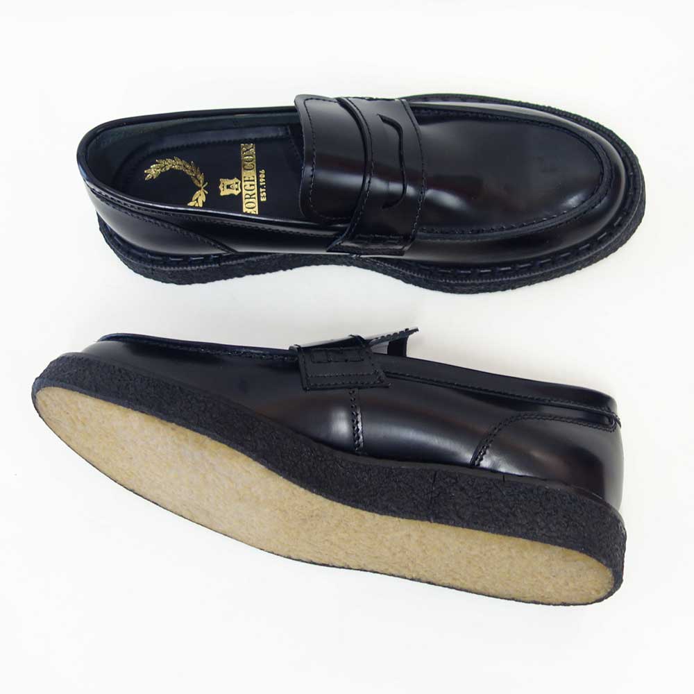 フレッドペリーFREDPERRYSB1345GeorgeCoxPerryPennyLoaferLeatherカラー：BLACKペニーローファースリッポンクレープソールレザー「靴」