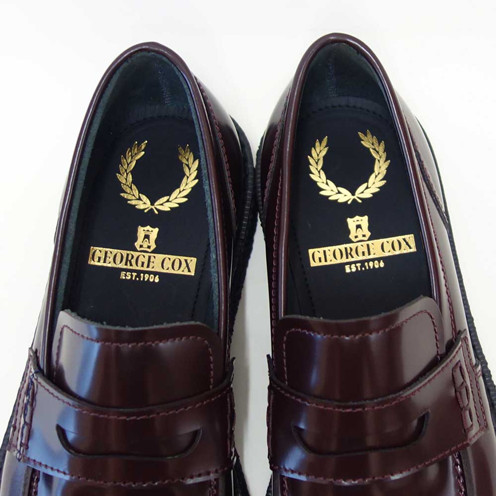 フレッドペリーFREDPERRYSB1345GeorgeCoxPerryPennyLoaferLeatherカラー：OXBLOODペニーローファースリッポンクレープソールレザー「靴」