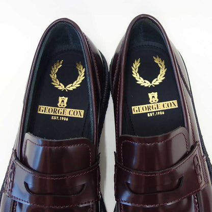 フレッドペリーFREDPERRYSB1345GeorgeCoxPerryPennyLoaferLeatherカラー：OXBLOODペニーローファースリッポンクレープソールレザー「靴」