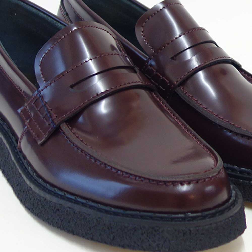 フレッドペリーFREDPERRYSB1345GeorgeCoxPerryPennyLoaferLeatherカラー：OXBLOODペニーローファースリッポンクレープソールレザー「靴」